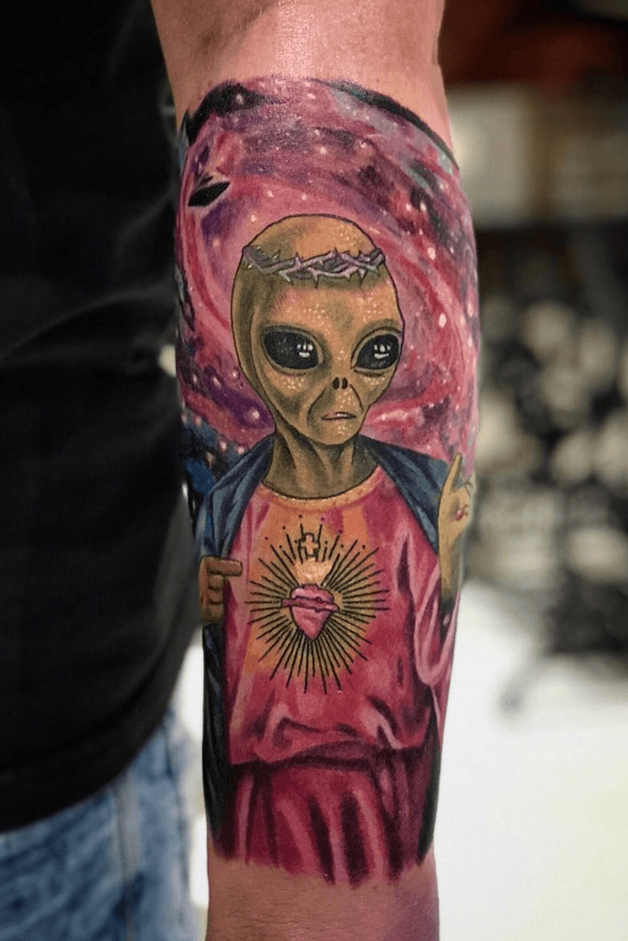 Dinho Alien Tattoo - Abra sua mente . 🤟👽💡💣 #namenteart #new #newschool  #newschool_nation #newschoolbr #newschoolbrasil #newschool_br #art #autoral  #abrindoamente #artes #arte #drawing #draw #desenhos #desenho #et #alien  #alienigenas