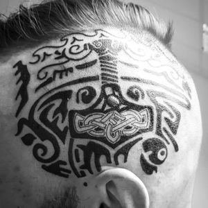 Viking head tatts