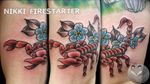 Got to do my cute lil scorpion from my latest flash release. 🦂 Peep a video and subscribe to my growing YouTube channel here: https://youtu.be/OUMWyHjTeNk nikkifirestarter.com . . . #tattoos #bodyart #bodymod #modification #ink #art #queerartist #queertattooist #mnartist #mntattoo #visualart #tattooart #tattoodesign #thetattooedlady #tattooedladymn #nikkifirestarter #firestartertattoos #firestarter #scorpion #flash #tattooflash #flashart #colortattoos #traditional #oldschool #limitedcolor #primarycolors #traditionaltattoos #armtattoos #flashsale