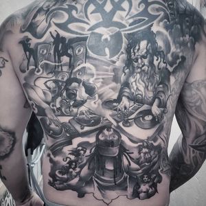 Artcastle Tattoo - Black 'n' Grey : Healed! Mechanical half leg