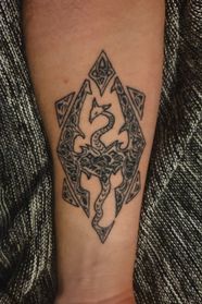 Skyrim Symbol Tattoo Bronctattooaus