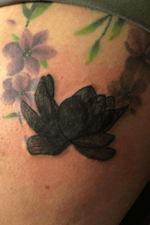 Black flower is a coverup and the only part that’s my work 