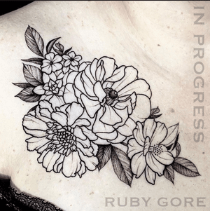 Tattoo uploaded by Ruby Gore • Healed color floral scar cover up  #scarcoverup #etching #cherryblossom #illustrative #linework #fineline # delicate #flower #floral #animal #nature #botanical #realistic #girlytattoo  #idea #design #drawing #sketch http