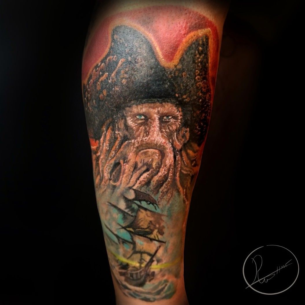 Davey Jones by Dan Plumley TattooNOW