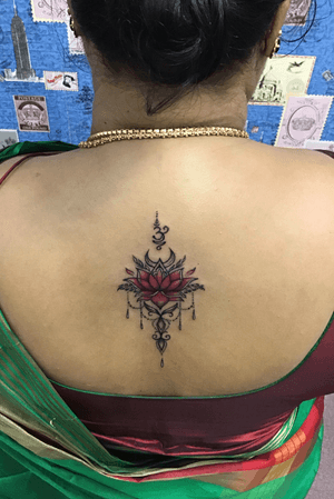 Mandala tattoo on back