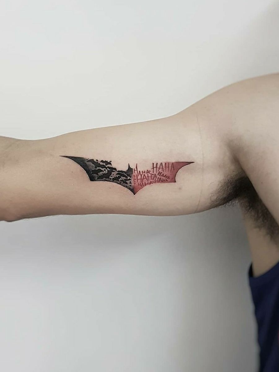 Tattoo uploaded by Rennan Potter • #batman #battattoo #batmanjoker  #hqtattoo • Tattoodo