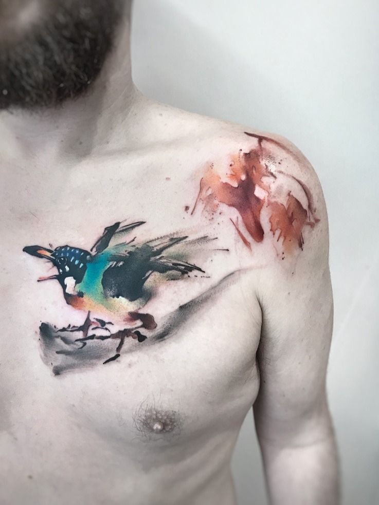 Tattoo  heART murmuration in 2023  Watercolor bird tattoo Realistic  animal drawings Birds tattoo