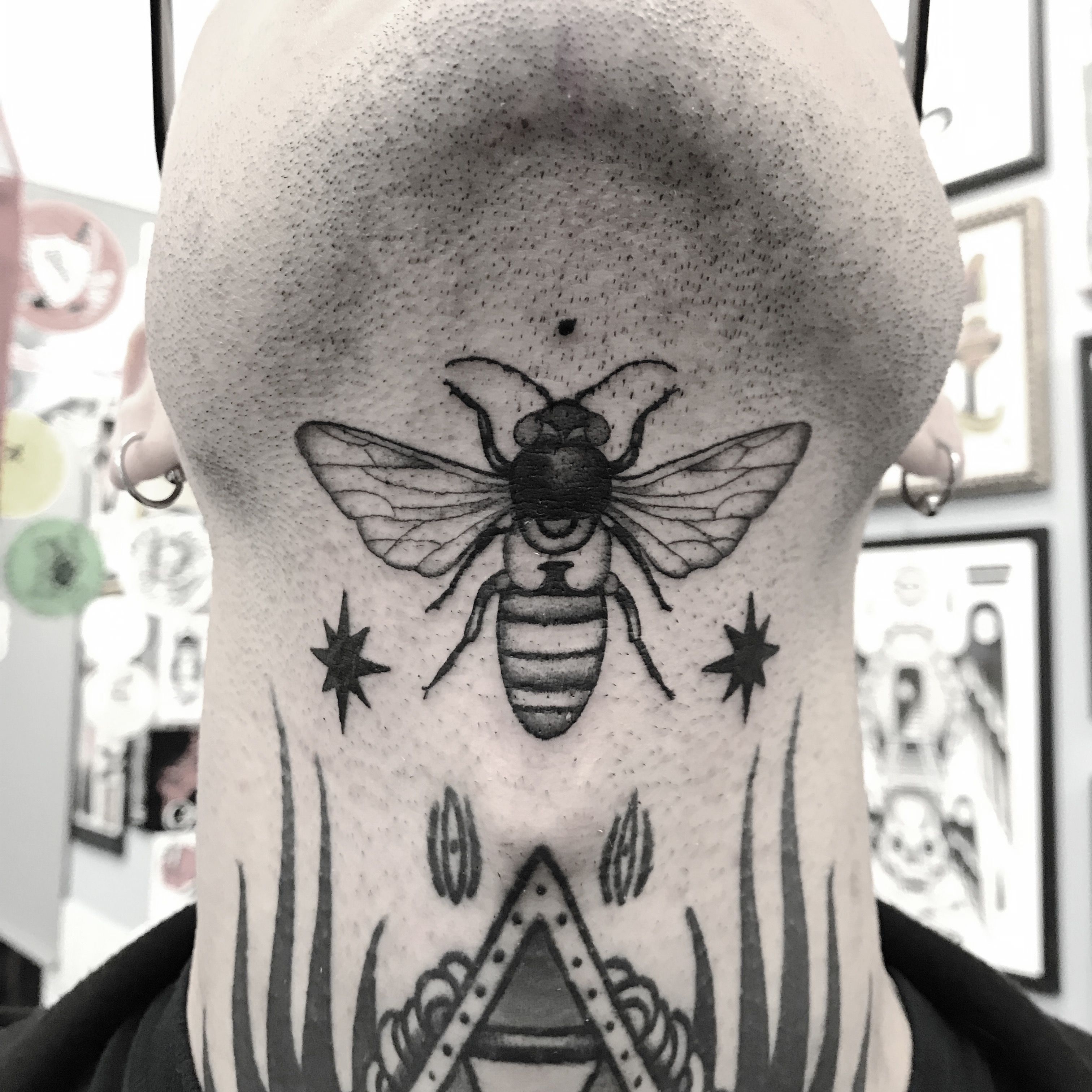 Venetian Tattoo Gathering  Tattoos  Body Part Neck  Honey Bee