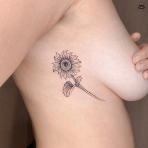 SUNFLOWER FINE LINE TATTOO
