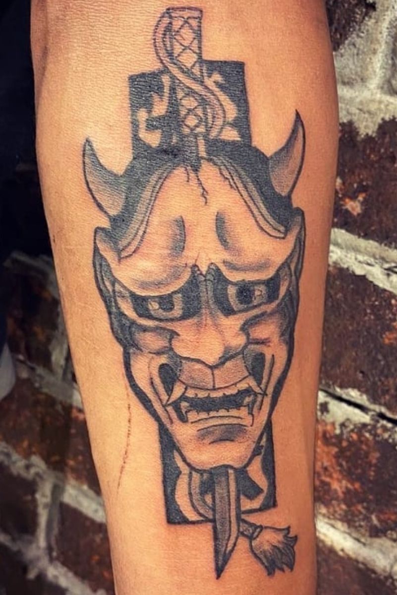 Tattoo uploaded by Mateus Cruz • Na cultura teatral japonesa a máscara