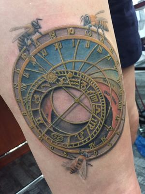 Astronomical Clock Tattoo