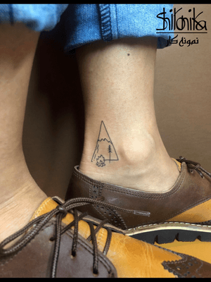 Camping tattoo