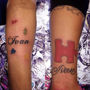 Love Love Love this tattoo!  💙💚💛🧡❤️ #AutismTattoos #AutismtAwarenessTattoo #TattooedLife #PinkyBooTattoos #HexNeedles #Inked #Art #HexTat #TattoosOnInstagram #TattooLove #AZFemaleArtist #AZTattooArtist #tattooed #Bishop #HexCartridges  #InstaArt #photooftheday #instatattoo #bodyart #tatts #tattedup #inkedup #GetYours 