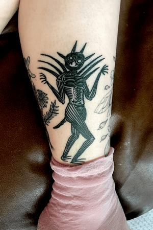 #11 Woodcut Demon by Osang Brutal at Hidden Moon Tattoo, Melbourne 2020