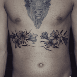 Blackwork flowers tattoo - Tattoo Chiang Mai   #blackwork #tattoochiangmai #ChiangMai #flowertattoo #flowers #Tattoodo #fineline #linework #blackworktattoo #blackworkers #inkstinctsubmission #instatattoo #thailand #botanical #tattooculture #tattoolife #tatouage #tatuagem #tattooartist #tattoostudio 