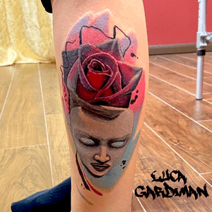 Maschera e rosa #tattoodo #tattoo #surrealism 