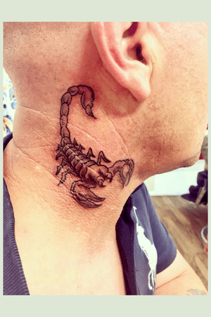 Scorpion on the neck