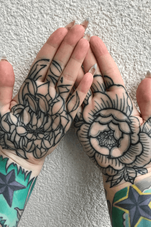 My full healed palm tatts, need color for sure. Made from Luke A Ashley from southcitymarket in London.