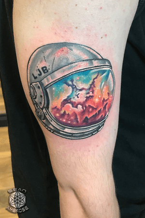 Always outer space and galaxy tattoos. Always, always, always. You might ask me, “will you Tattoo some badass nebula shit on me?” I will never say, “nah.” LETS DO IT.