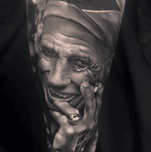 Healed Keith Richards portrait