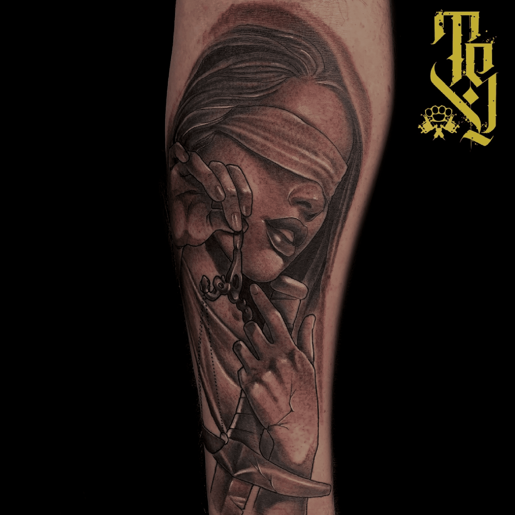 Lady Justice tattoo by Ben Kaye  Photo 18680