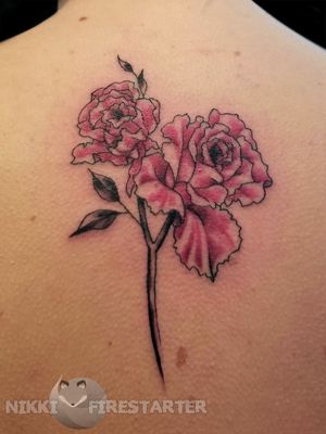 Something soft/ fine line florals. nikkifirestarter.com . . . #tattoos #bodyart #bodymod #modification #ink #art #queerartist #queertattooist #mnartist #mntattoo #visualart #tattooart #tattoodesign #thetattooedlady #tattooedladymn #nikkifirestarter #firestartertattoos #firestarter #colortattoos #softcolor #finelinetattoos #flowers #flowertattoos #rosetattoos #finelineflowers #rose #pinkrose #floralart #floraltattoos #backofnecktattoo