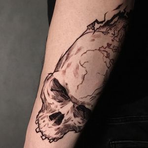 Tattoo uploaded by Daniel Gembus • Burning skull • Tattoodo Tattoo uploaded by Daniel Gembus • Burning skull • Tattoodo