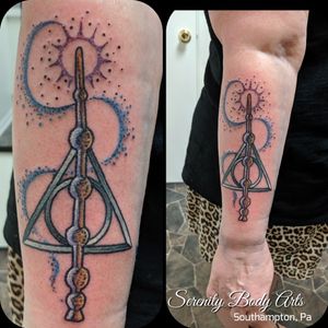 Harry Potter wand and Deathly Hallows by Nason