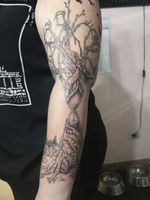 Arm tattoo Tree Cemetery