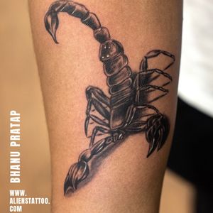 Crab Tattoo By Bhanu Pratap At Aliens Tattoo India.
