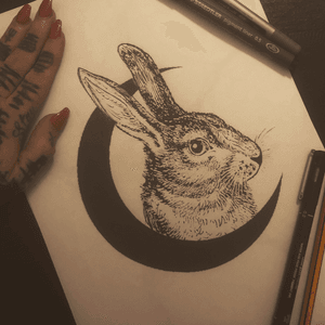I would love to tattoo this bunny , message me if you’re interested ❤️