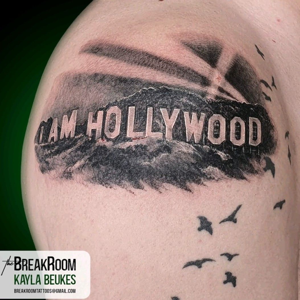 Hollywood Sign Tattoo