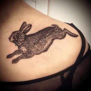 Bunny lovers , #dotwork #illustrated