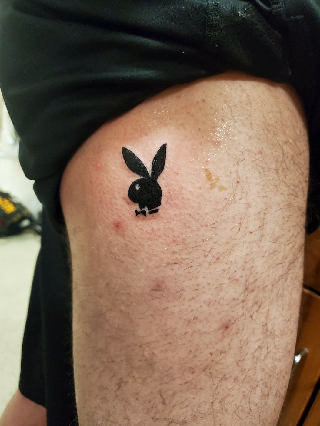 Good by playboy bunny tattoo cover up by Alex black Lillies  By  Mountainside Tattoo  Piercing VT  Facebook