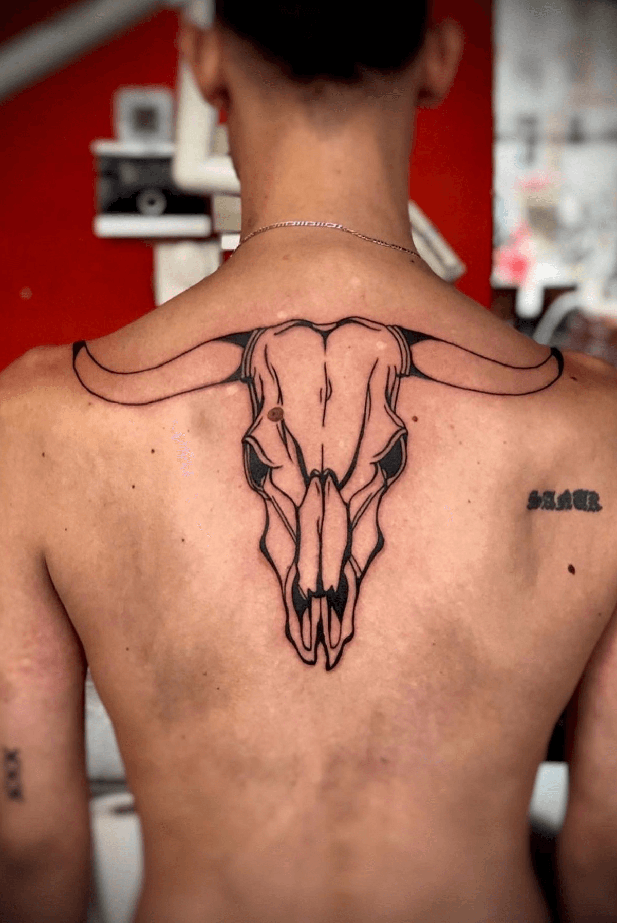 Tattoo uploaded by Israel Celli  BULL SKULL First session done on jvrmr  took like a champ Thanks again my friend I love doing skull heheh   so if you want a