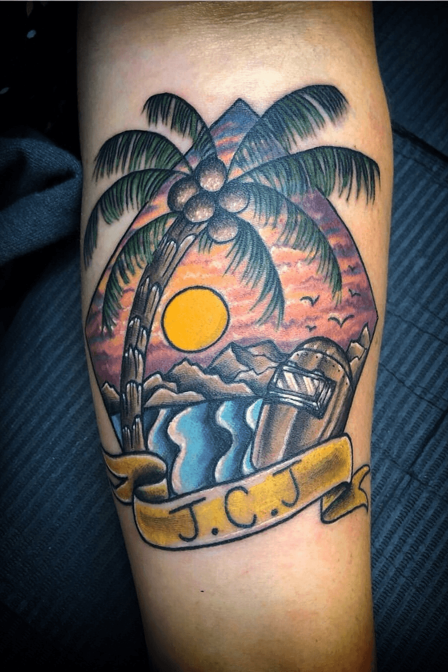 Channel island paradise tattoo  Paradise tattoo Tattoos Tatting