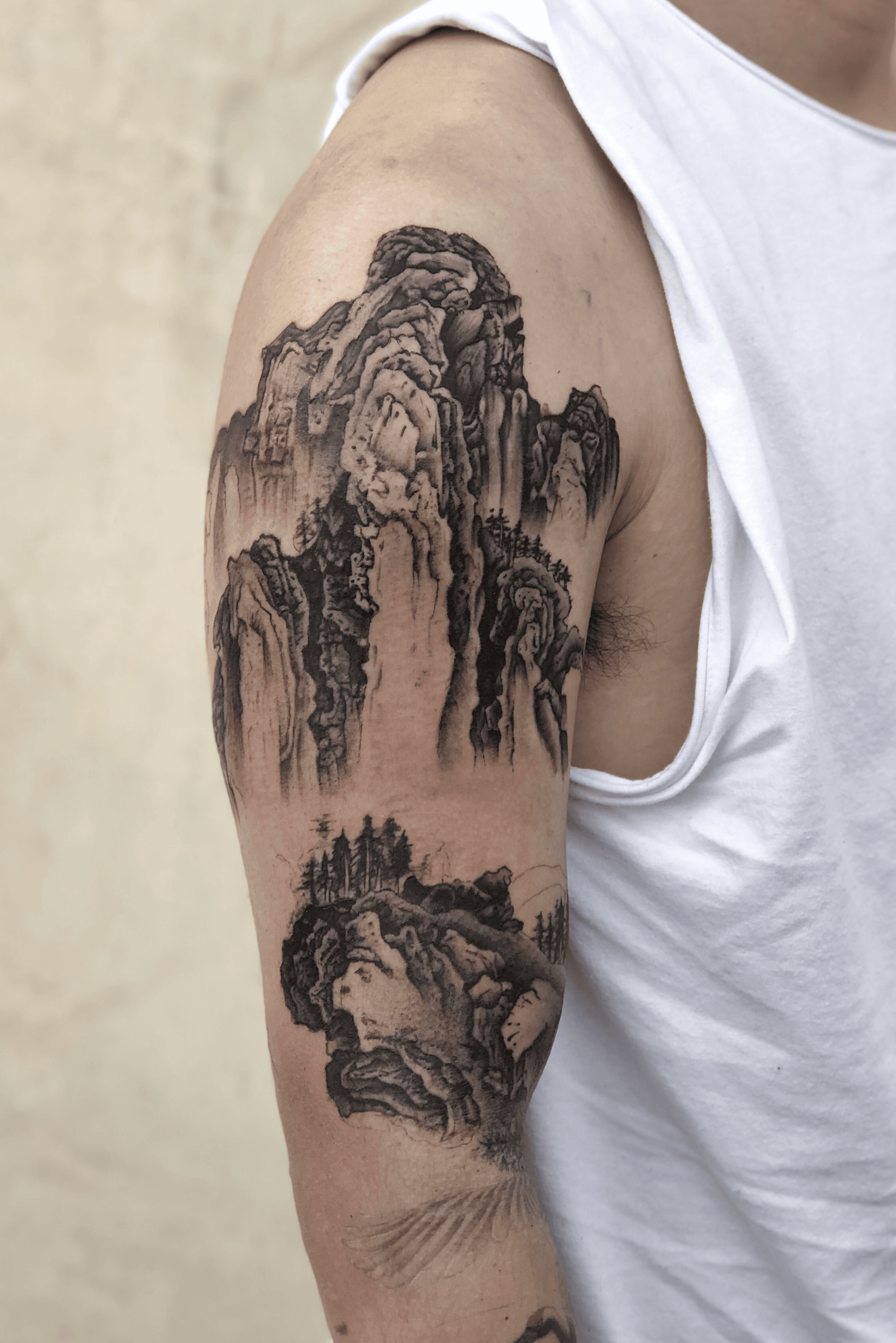 Traditional Chinese Ink Wash Translated into Tattoos by Chen Jie  Scene360