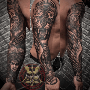 2 days with Joe. The kali on bottom part of the sleeve took longest and the result is satisfying.FB: https://www.facebook.com/AngelInk.PhuketWebsite: www.angelink.tattooMob:+66948041809#tattoos #angelinkphuket #thailandtattoo #patong #patongtattooshop #phukettattooshop #fullsleevetattoo #helenickeys  #mandalatattoo #menstattoo #пхукет #тату #татусалон #sleevetattoo #fullsleeve #rosetattoo #ornamentaltattoo #instaart #tattoocommunity #instaink #tattoocollector #tattooartists