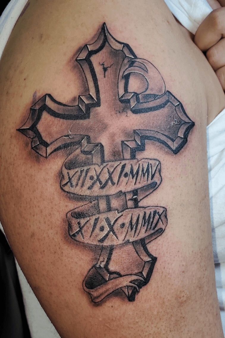 Classic Cross Tattoo by GLAX34 on DeviantArt