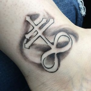 Tattoo uploaded by Oscar • My tattoo. Leviathan cross with Anglo-Saxon ...