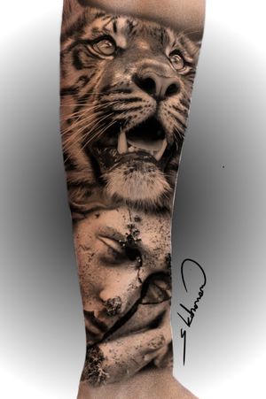 Tiger tattoo Realistic tattoo #realistic  #tigertattoo 