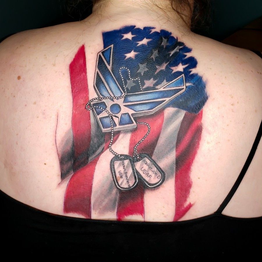 Air force tattoo  Air force tattoo Wife tattoo Remembrance tattoos