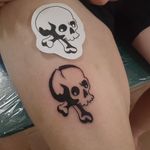 Skull flash tattoo #skulltattoo #skulltattoos 
