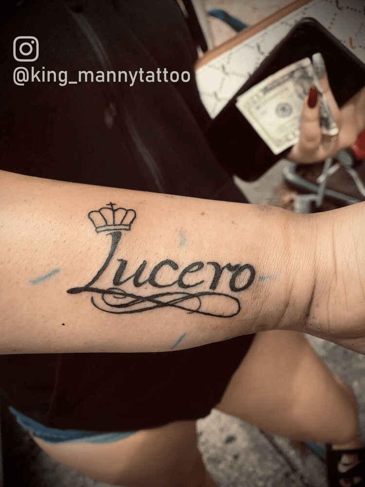 Lopez Custom Script Lettering Tattoo  Tattoo lettering Tattoos Lettering