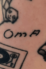 Oma / grandma in her own handwriting. Done by Fabienne Demmer at Lucky Charm Tattoo, Nijkerk, Netherlands at January 3, 2020.