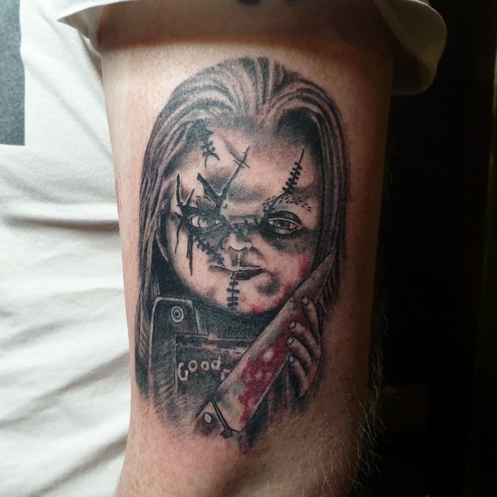 Creepy Chucky Tattoos  Inked Magazine Photos  Tattoo Ideas Artists and  Models