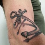 Anchor tattoo #blackandgreytattoo #anchortattoo #anchor