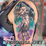 Dobby, Harry Potter, Hogwarts Tattoo by Veronica Dey at Vicious Vanity Ink Tattoo Studio