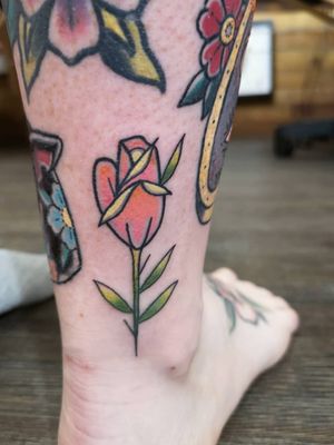 Old school rose tattoo