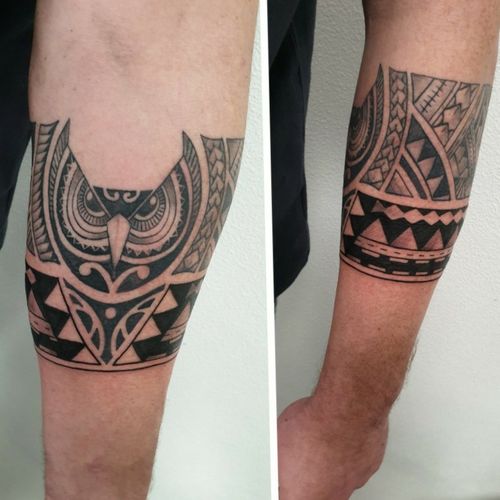 Tattoo Uploaded By Roy Olislagers Polynesian Armband Polynesiantattoo Polynesian Owltattoo Armbandtattoo Freehandart Tattoodo